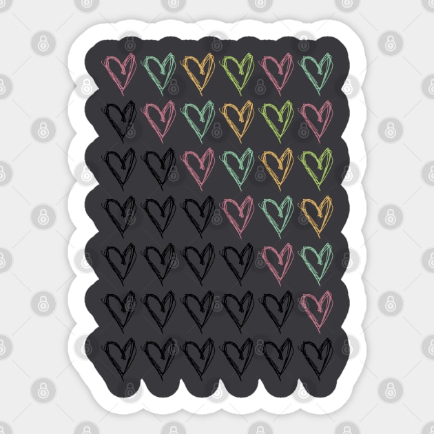 Hearts Sticker by William Henry Design